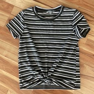 Small striped fitted T-shirt